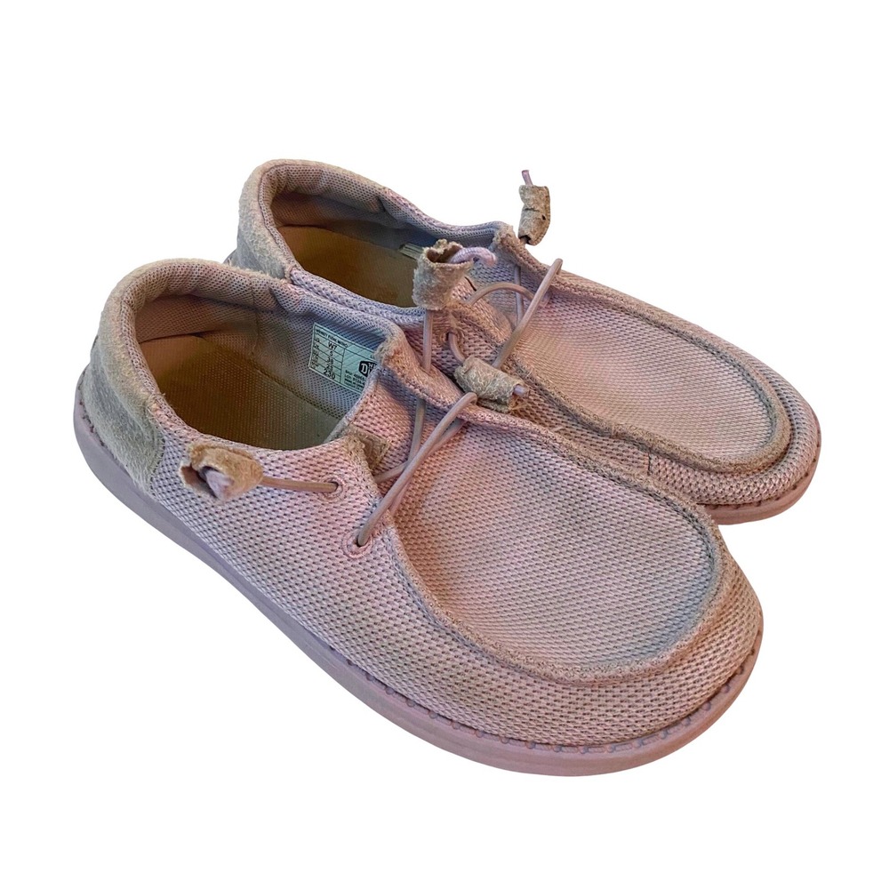 Hey Dude Wendy Funk Mono Lilac Purple Mesh Slip On Loafers Womens 7